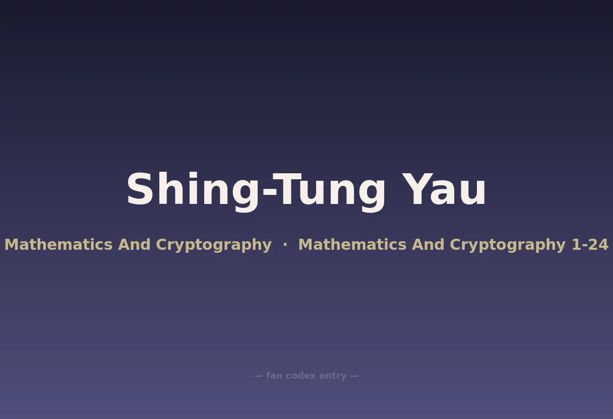 Shing-Tung Yau