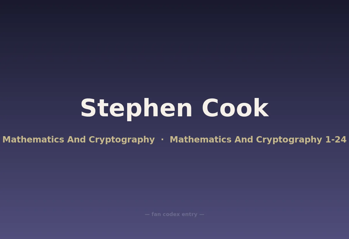 Stephen Cook