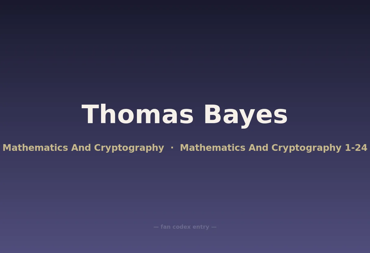 Thomas Bayes