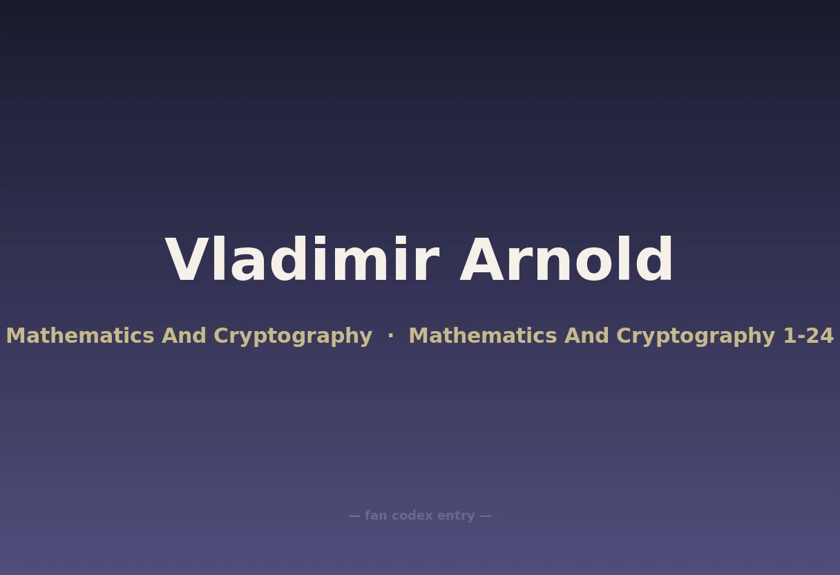 Vladimir Arnold